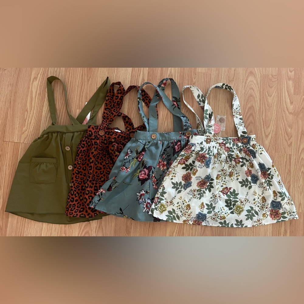 Baileys blossom suspender skirts size 5T